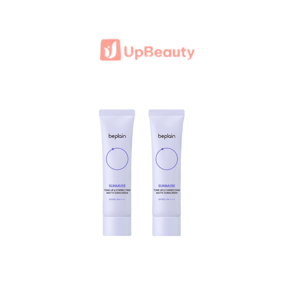 Combo 2 Kem Chống Nắng Beplain Sunmuse Tone - Up & Correcting Matte Sunscreen Nâng Tone 50ml - ảnh 2